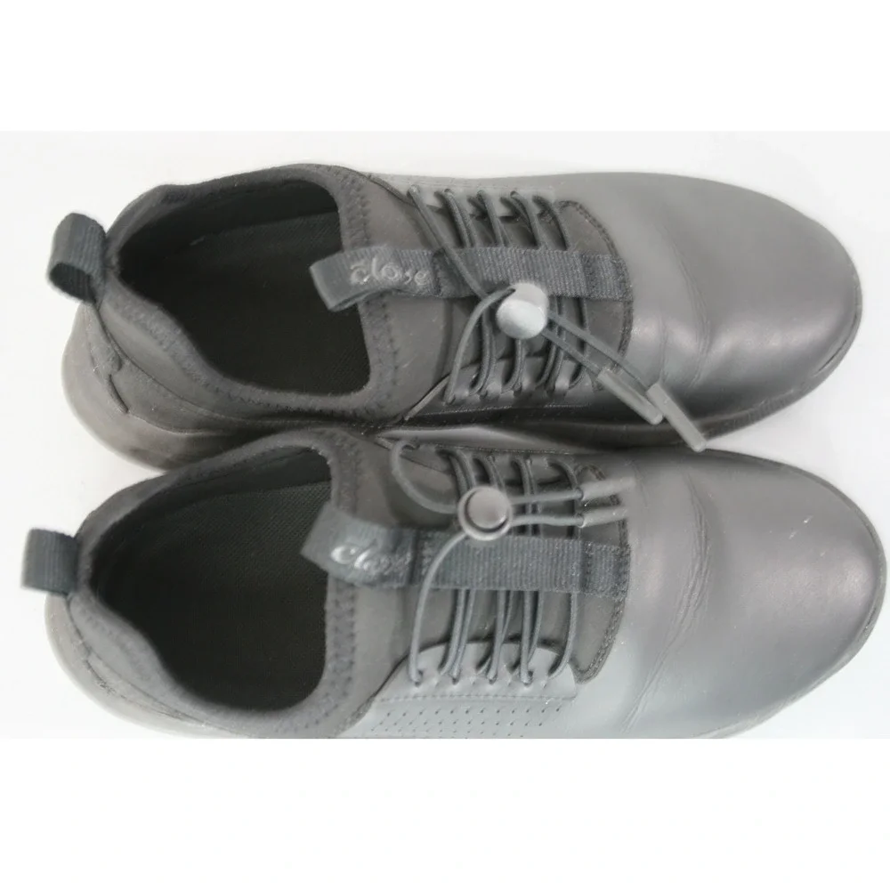 Clove Women's Black Leather‎ Slip On Sneakers Nurse Shoes Size 8